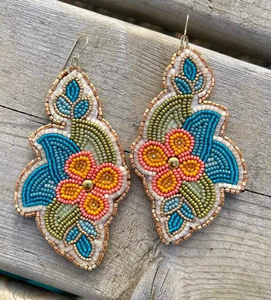 Nouvelles boucles d'oreilles légères et tendance pour femmes, en perles de verre brodées à la main, par MULTI CRAFT - Product Image 6
