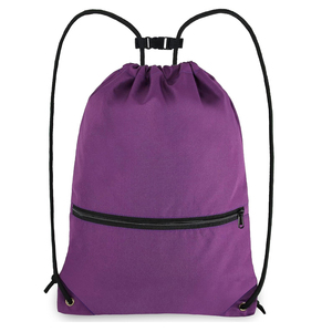 Sacs à dos promotionnels en polyester et nylon avec cordon de serrage pour la randonnée, le sport, la gym et le yoga, personnalisables avec logo, vente en gros - Product Image 2