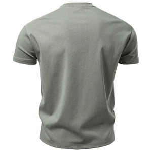 Customized Men's T-Shirt Crew Neck Short Sleeve <b>Tee</b> Clean <b>White</b> Summer Casual Sportswear - Product Image 3