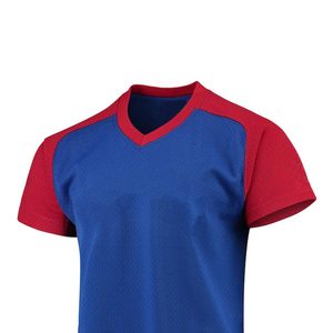 Maillots de baseball à col en V et manches courtes, vêtements d'extérieur, pull en polyester et élasthanne - Product Image 3