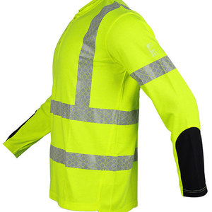 High Quality OEM Wholesale UL Certified Hi-Vis Modacrylic Safety Work Shirt with Reflective <b>Strips</b> Made In Pakistan - Product Image 6