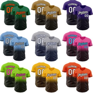 Camiseta de Béisbol Sublimada con Logotipo Personalizado, Unisex, a Rayas, de Poliéster que Absorbe la Humedad, Ropa Deportiva de Manga Corta - Product Image 6