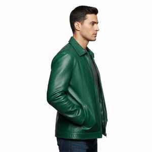 Mens High Quality Sheep Skin <b>Waterproof</b> Eco Friendly Fashion <b>Jacket</b> OEM Custom Factory Supplier Wholesale <b>Warm</b> Leather <b>Jacket</b> - Product Image 4