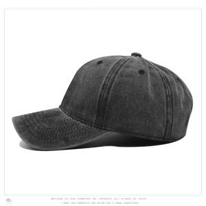 Vintage Washed Distressed <b>Plain</b> Baseball <b>Cap</b> - 100% Cotton Soft Top Unstructured <b>Plain</b> Dad Hat - Product Image 3