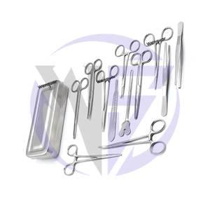 Ensemble de 13 instruments de chirurgie mineure de base avec boîte en acier inoxydable, incluant des ciseaux chirurgicaux Wenquar, des pinces et plus encore - Product Image 6