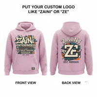 Sweat à capuche pour homme, 400g, en molleton de coton doux et chaud, rose, impression personnalisée, broderie DTF, logo OEM ODM, automne, taille oversize