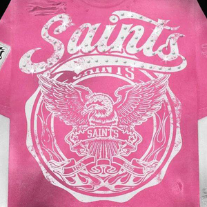 T-shirt court pour homme 300 GSM - Coupe ample style vintage streetwear avec manches longues imprimées et effet vieilli unisexe - Product Image 4