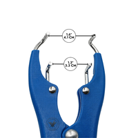 DERMISPRO INSTRUMENTS Pince à ligature de queue de chiot 8,26 po, Pince à ligature pour castration, 100 anneaux en caoutchouc, Acier inoxydable, Vétérinaire