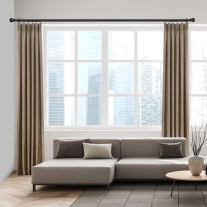 Adjustable 1\" Diameter Drapery Rods Finials B <b>Curtain</b> <b>Poles</b> <b>Tracks</b> <b>Accessories</b> for Windows 16-48 Inches Max Length 60 for Your - Product Image 5