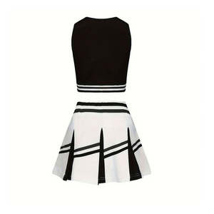 Uniformes de Porristas Personalizados de Alta Calidad al por Mayor, Diseño Personalizado, 100% Poliéster, Ligeros, Impresos por Transferencia de Calor, Servicio OEM - Product Image 2