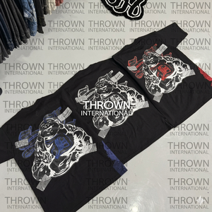 Camisetas Personalizadas Skysdalimit de 300 GSM, Vintage, 100% Algodón, sin Cuello, ODM, con Impresión DTG/DTF para Hombre - Product Image 1