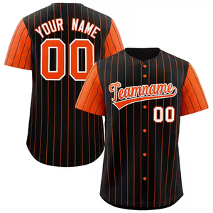 Unisex Baseball Jersey Uniform Sports Button Breathable 100% Polyester V-neck Anti-UV Quick Dry Full Printed - Product Image 3