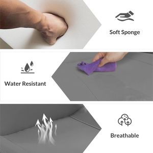 Set di 2 Sedie da Pranzo Moderne in Pelle PU Grigia con Gambe in Metallo per Cucina, Ristorante, Soggiorno o Sala Riunioni - Product Image 2