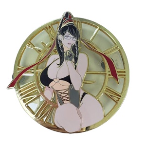 งานฝีมือโลหะเคลือบแข็งแบบกำหนดเอง พร้อมเคลือบเงาสีดำ นิกเกิล ทอง เงิน ทองแดง กลิตเตอร์ และเคลือบเงาแบบใส - Product Image 1