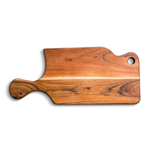 เขียงไม้เนื้อแข็งธรรมชาติโค้งมน แข็งแรง ทนทาน น้ำหนักเบา ทำความสะอาดง่าย ใช้กับเครื่องล้างจานได้ เหมาะสำหรับใช้ในครัวทุกวัน - Product Image 1