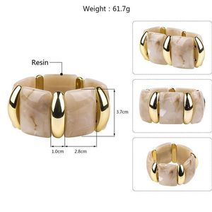 Decorative <b>Resin</b> Bangles Handmade Fashion Jewelry Bracelets for Women Gift Giving Party Wedding Wear Wholesale - Product Image 6