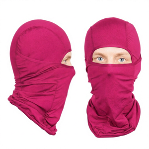 Masque facial balaclava noir unisexe pour l'extérieur, 100% polyester, taille ajustable pour adulte, circonférence de la tête 54-56 cm - Product Image 3