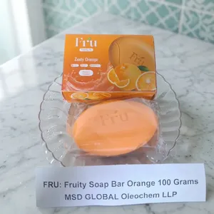 สบู่ก้อนกลิ่นส้มผสมวิตามินซีและน้ำมันปาล์ม บำรุงผิวทุกประเภท 100 กรัม อายุการเก็บรักษา 2 ปี - Product Image 4