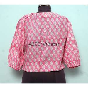 Vestido Mini Informal de Oficina para Mujer, 100% Algodón Tejido a Mano, Manga Larga, Cuello Redondo, Estampado Floral, Transpirable, Ecológico, Holgado - Product Image 6