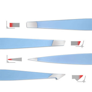 Pinzas de Cejas de Acero Inoxidable de Primera Calidad con Punta Inclinada para Depilación Facial, Ligeras y Ecológicas - Product Image 2