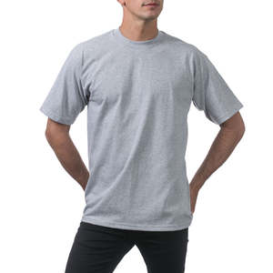 Camiseta Básica Unisex de Corte Relajado para Hombre, de Poliéster/Algodón de Alto Gramaje, Cuello Redondo, Manga Corta, con Logotipo Estampado en la Parte Delantera, Tejido Worsted - Product Image 5