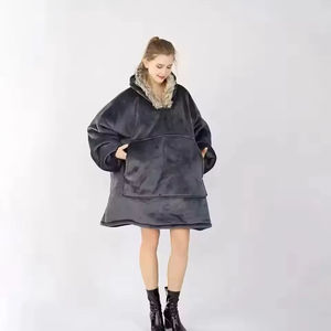 Sudadera con Capucha de Manga Larga, Manta para Usar Sentado, Manta con Capucha para Ver Televisión, para Adultos - Product Image 2
