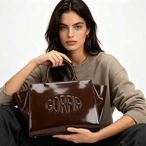 Bolso de Hombro de Cuero Nubuck para Mujer, Marca Original GORFIA, Personalizado, con Letra Grabada, Gran Capacidad - Product Image 2