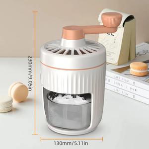 Dropshipping Shopify Fulfillment Agent 2026 Portable Household Hand Crank Slushie Maker <b>Machine</b> with <b>Ice</b> <b>Cube</b> Mold - Product Image 2