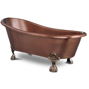 Baignoire autoportante à pattes martelées à double extrémité pour salles de bain de luxe et hôtels, baignoire artisanale aux prix fabricant - Product Image 6