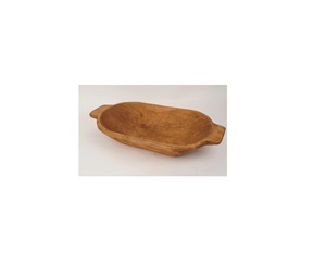 Tazón de Madera Decorativo Hecho a Mano, Diseño Tradicional Chino, Acabado Natural Sin Recubrimiento, Para Servir Alimentos - Product Image 1