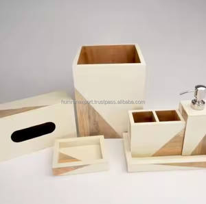 Handmade Resin Bathroom Accessories Perfect <b>For</b> <b>Small</b> And Large Bathrooms Includes Soap Dish Toothbrush Holder - Product Image 3