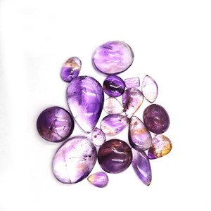 Lot de pierres précieuses en améthyste naturelle, formes variées, cabochons, 11-50 mm, pour la création de bijoux faits main - Product Image 1