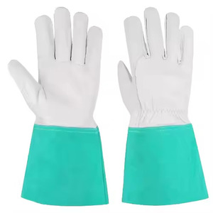 Gants de protection industriels en cuir pleine fleur et croûte de qualité supérieure pour soudage TIG, protection anti-abrasion pour les bras et les mains - Product Image 4