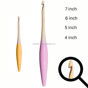 Buy eco friendly <b>ergonomic</b> semi colored wood <b>crochet</b> <b>hooks</b> in bulk ideal for B2B crafting businesses and wholesalers - Product Image 6