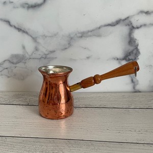 Cafetera Turca de Cobre Hecha a Mano de Lujo, Olla para Preparar Café Árabe, Calentador de Café Cezve para Uso en Cocina y Restaurante - Product Image 4