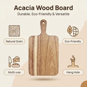 Tabla de Cortar y Picar de Madera Natural Ecológica REHMAN CRAFT con Orificio para Colgar, 1.5 cm de Grosor, Apta para Lavavajillas - Product Image 3