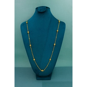 New Latest <b>Long</b> <b>Chain</b> <b>Necklace</b> <b>Gold</b> Plated Trending Attractive Ball <b>Chain</b> Mala New Collection for Women and Girls Wedding Party - Product Image 4