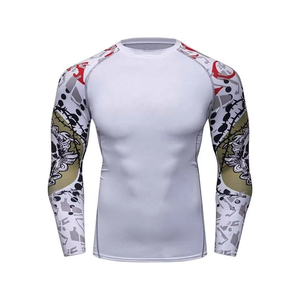 Custom Made Sublimated Rash Guards High Quality BJJ MMA rash guard Wholesale Men BJJ Rash Guard jiu jitsu - Product Image 6