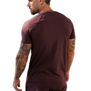 Nouvelle Arrivée Promotionnelle T-shirt de Sport Homme 100% Coton 180 g/m² Léger Respirant Écologique Uni Séchage Rapide Compressé à Manches Courtes - Product Image 5