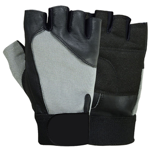 Gants de sport unisexes demi-doigts en cuir respirant pour fitness et musculation, prix abordable avec personnalisation - Product Image 1