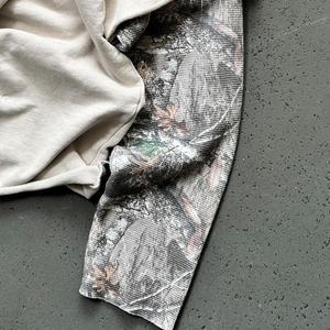 Streetwear Custom Men Cotton Oversized Acid Wash Screen Print Double Layer Long Sleeve T-shirt Heavy Weight 300gsm t Shirt - Product Image 2