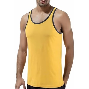 Approvisionnement direct d'usine, prix le plus bas, débardeur de sport avec impression de logo personnalisée, tissu tricoté, vêtements de fitness décontractés, musculation - Product Image 4