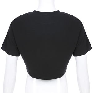 Wholesale Women Custom Logo Print Shirt in Stock <b>Crop</b> <b>Top</b> Women T-shirt Custom <b>Crop</b> <b>Tops</b> - Product Image 5