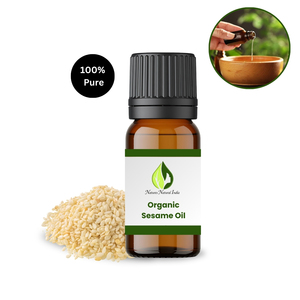 Aceite de Sésamo Orgánico Natural de la India, 100% Puro, Prensado en Frío, Aceite Portador para el Cuidado de la Piel - Product Image 1