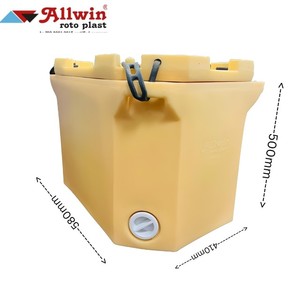 Plastic <b>Fishing</b> <b>Tackle</b> Box Storage Case with Carry Handle Lockable Lid Bait Organizer for Outdoor Angling - Product Image 5