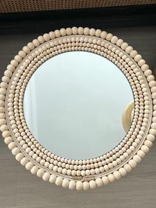 Cadre de miroir élégant et écologique personnalisable avec incrustations en os et détails en pierre d'agate naturelle, style vintage - Product Image 5