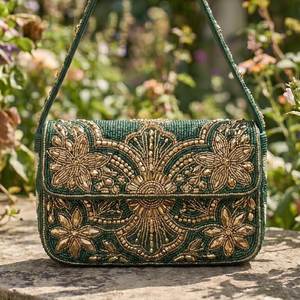 New Arrival <b>Seed</b> Beaded <b>Storage</b> Bag Women Shoulder Bag Designer Embroidered Evening Clutch Purse Fashion Wedding Crossbody Gift - Product Image 5