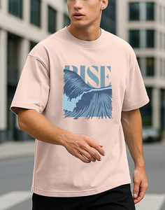 T-shirt pour homme fabriqué par OEM, épaules tombantes, 240 GSM, 100% coton, surdimensionné, logo personnalisé imprimé, options multicolores - Product Image 5