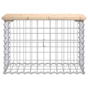 Banco de Jardín Compacto de Madera de Pino Sólido, Banco de Patio Natural - Product Image 3