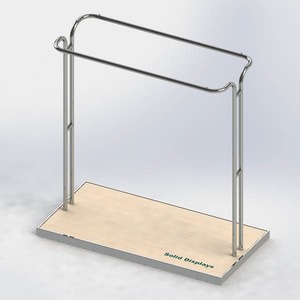 Asian Style Lightweight Metal Clothing Display <b>Stand</b> for Desktop Use - Product Image 1